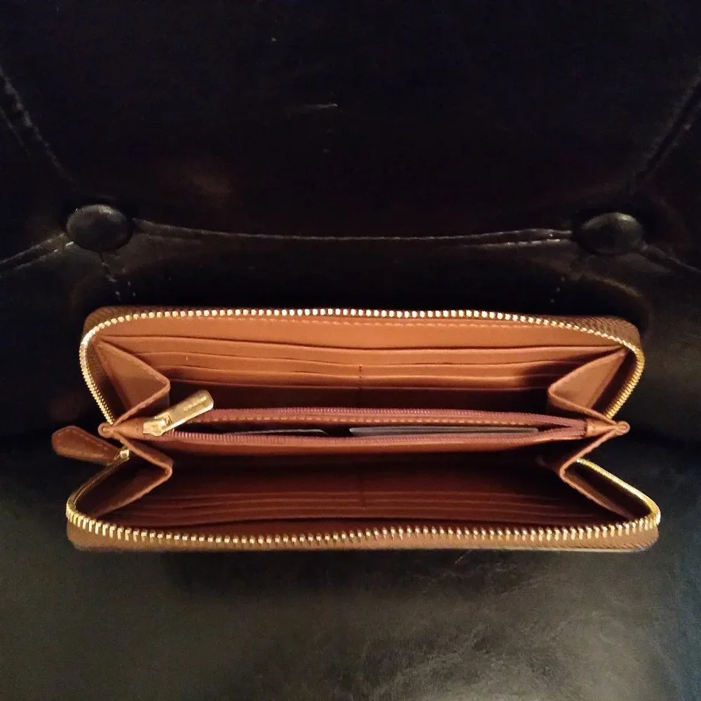 Coach Signature Accordion Wallet